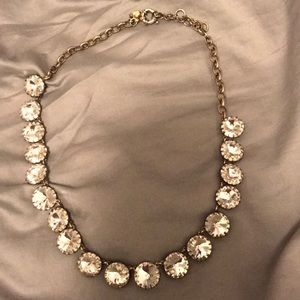 J. Crew clear stone necklace